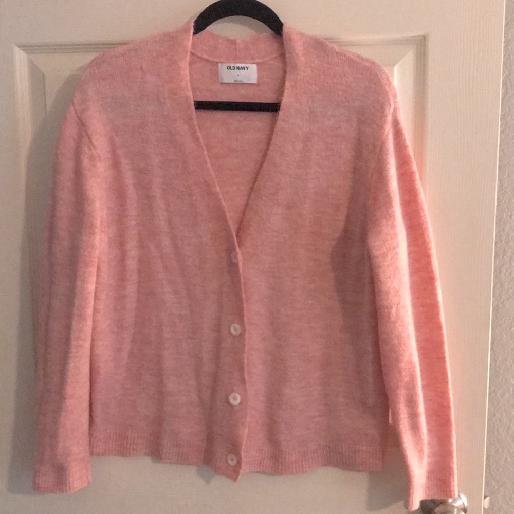 Old Navy pink cardigan